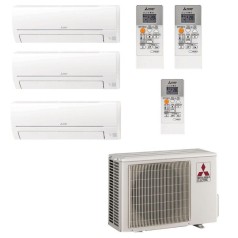 Multi Split 3X1 Mitsubishi MXZ-3HA50VF+ 1 Ud interior MSZ-HR35VF +2 Ud interiores MSZ-HR25VF